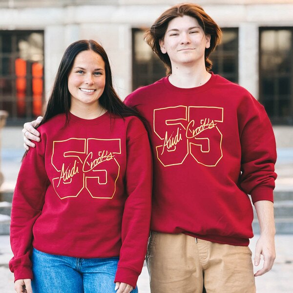 Audi Crooks 55 Signature Cardinal Crewneck